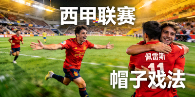 西班牙新星在西甲联赛中上演帽子戏法